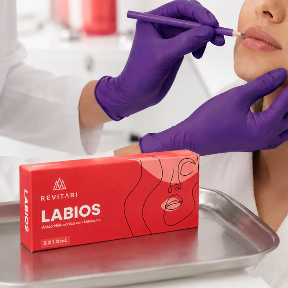 Define and naturally volumize your lips with hyaluronic acid filler.