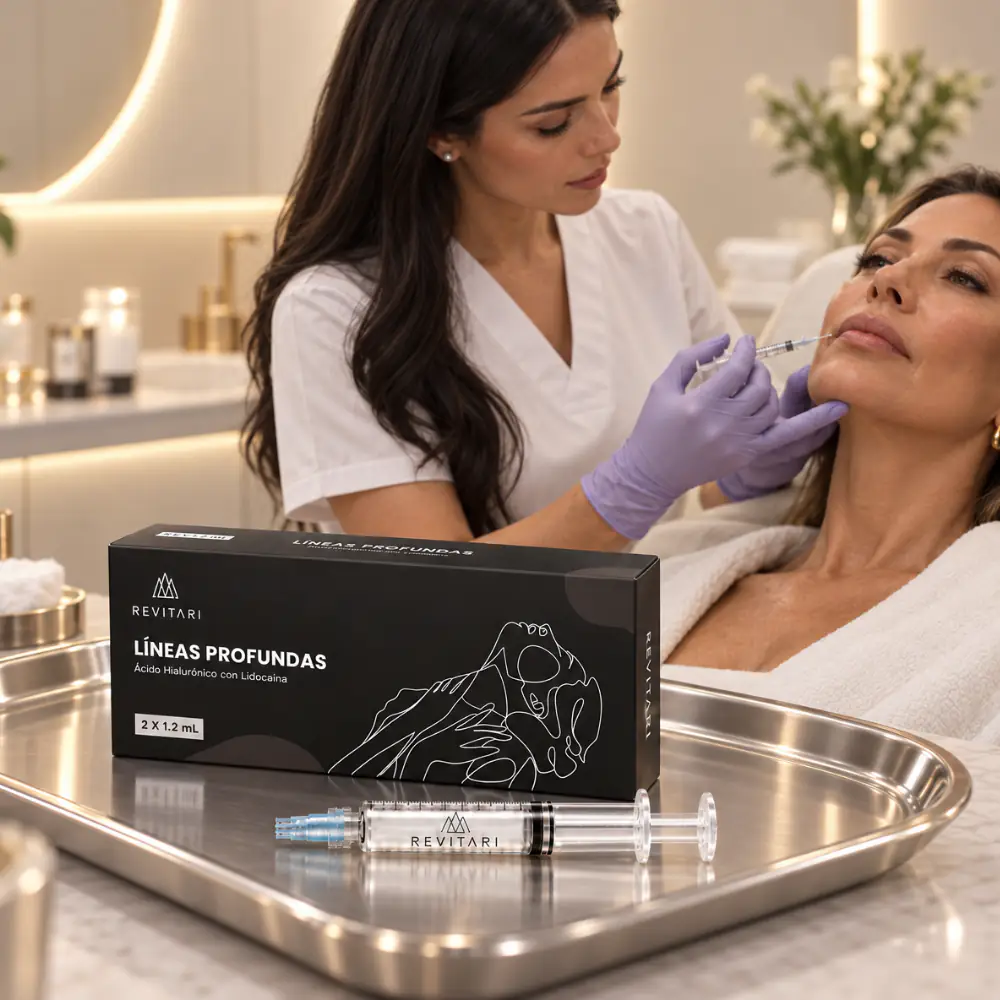 Smooth wrinkles and enhance facial beauty with botulinum toxin and hyaluronic acid.