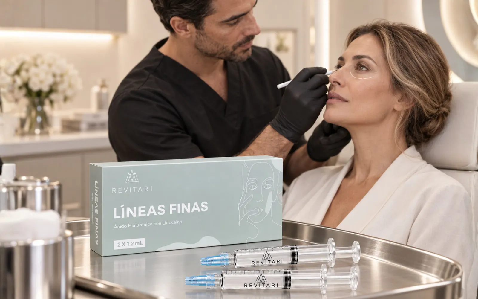 Fine Lines Revitari in a clinical setting