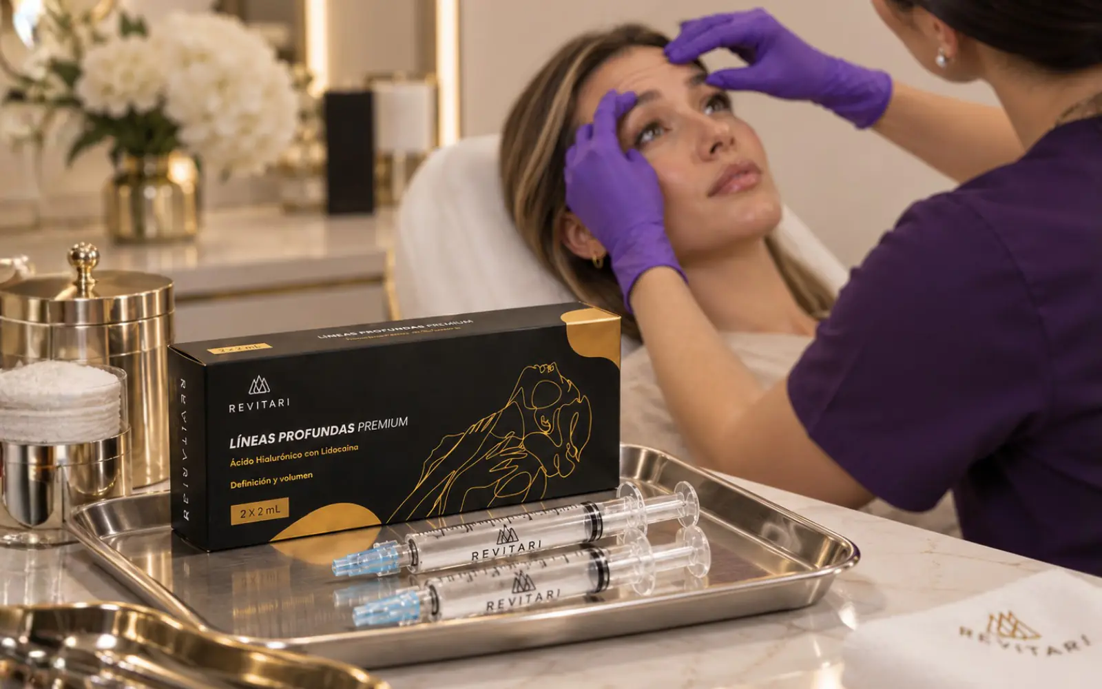 Líneas Profundas Premium Revitari en contexto clinico